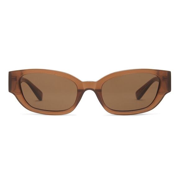 Magda Butrym | Cat Eye Sunglasses in Brown, Silver, & Brown *AS IS* - Picture 1 of 16